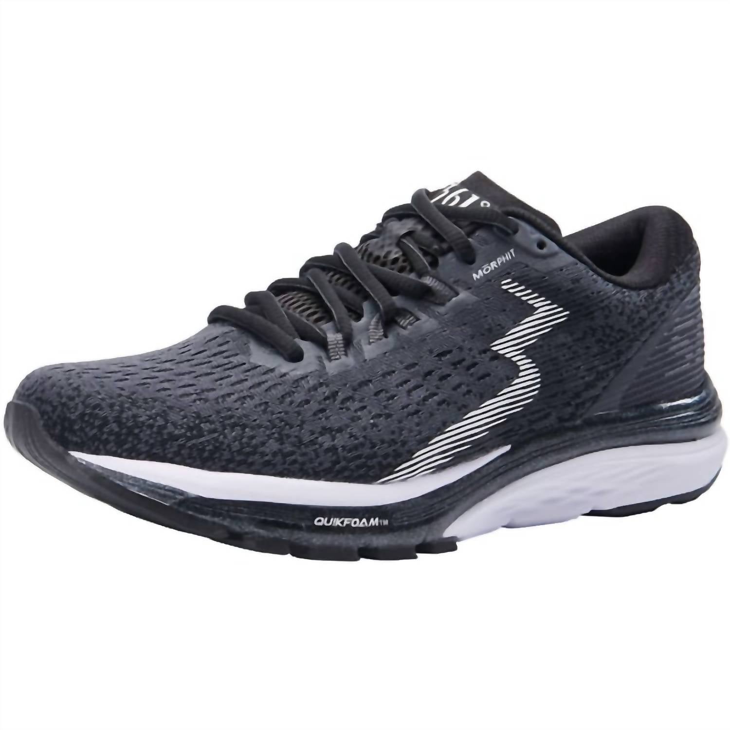 361 Degrees Women's Spire 4 Running Shoes in ebony glass 1 - women's shoe - detail view