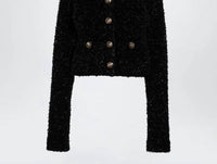 Balenciaga - Tweed Cropped Cardigan