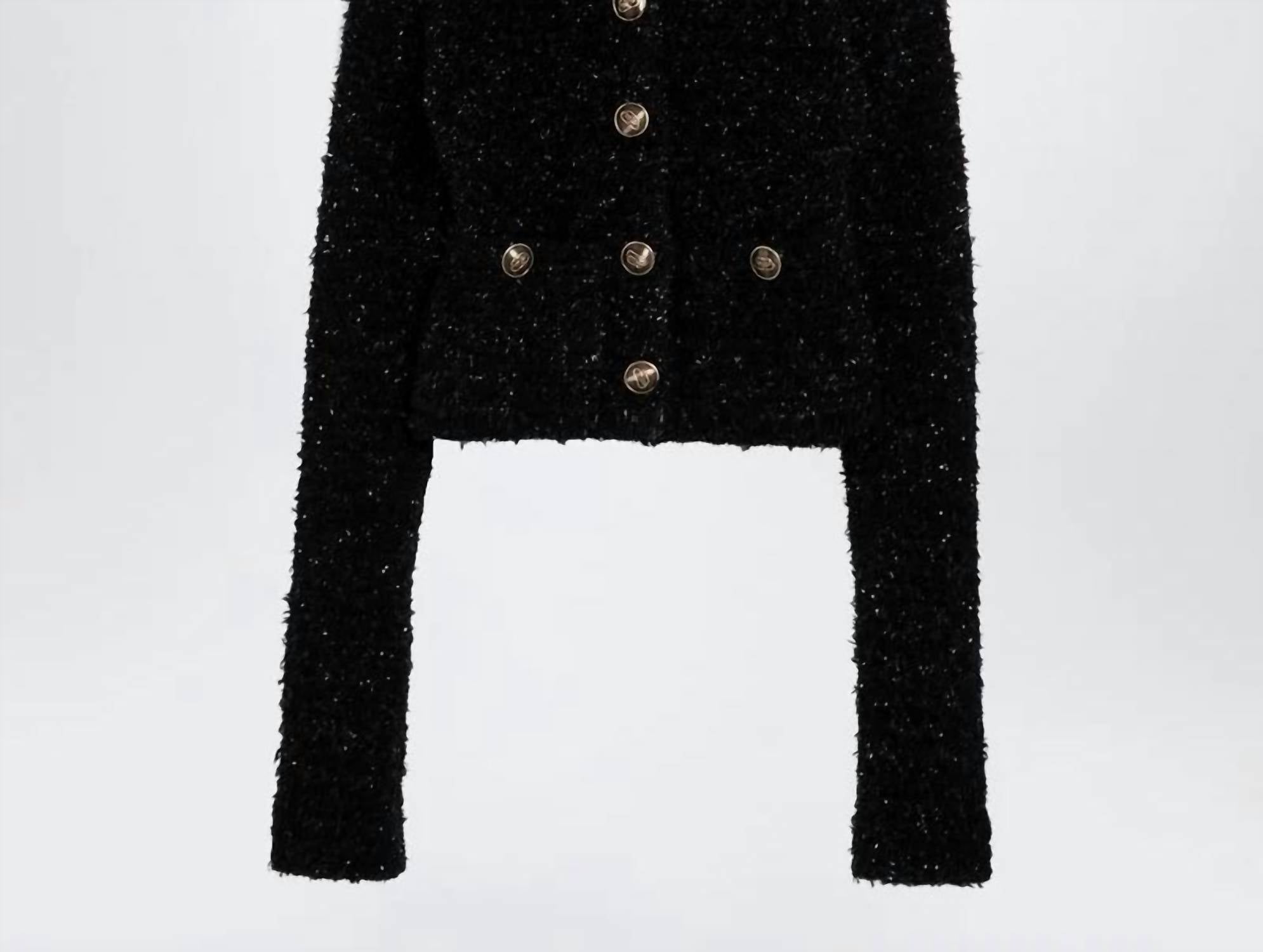 Balenciaga - Tweed Cropped Cardigan