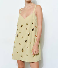 Ina Fashion - Metallic Embellished Mini Dress