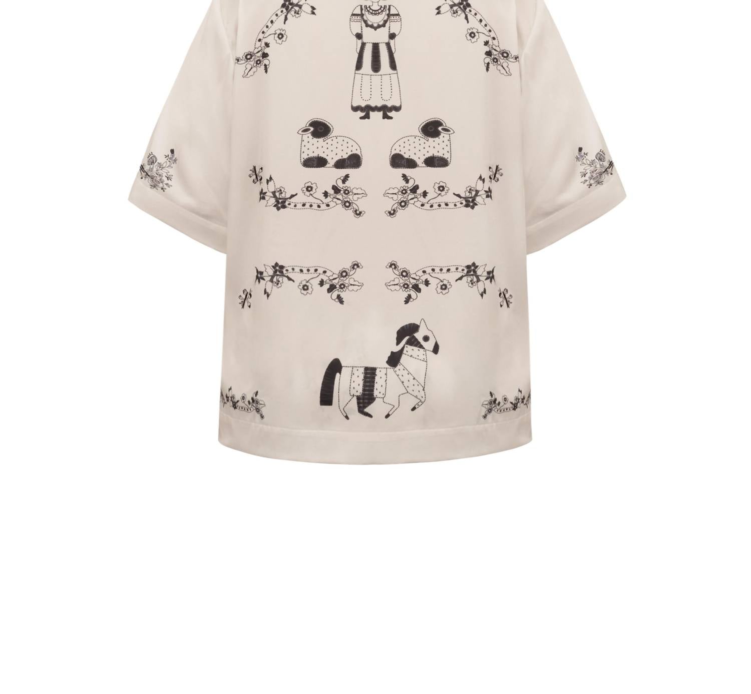 Gunia Project - Velka Print Silk Shirt