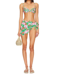 Luli Fama - Luxe Stitch Sarong Mini Skirt