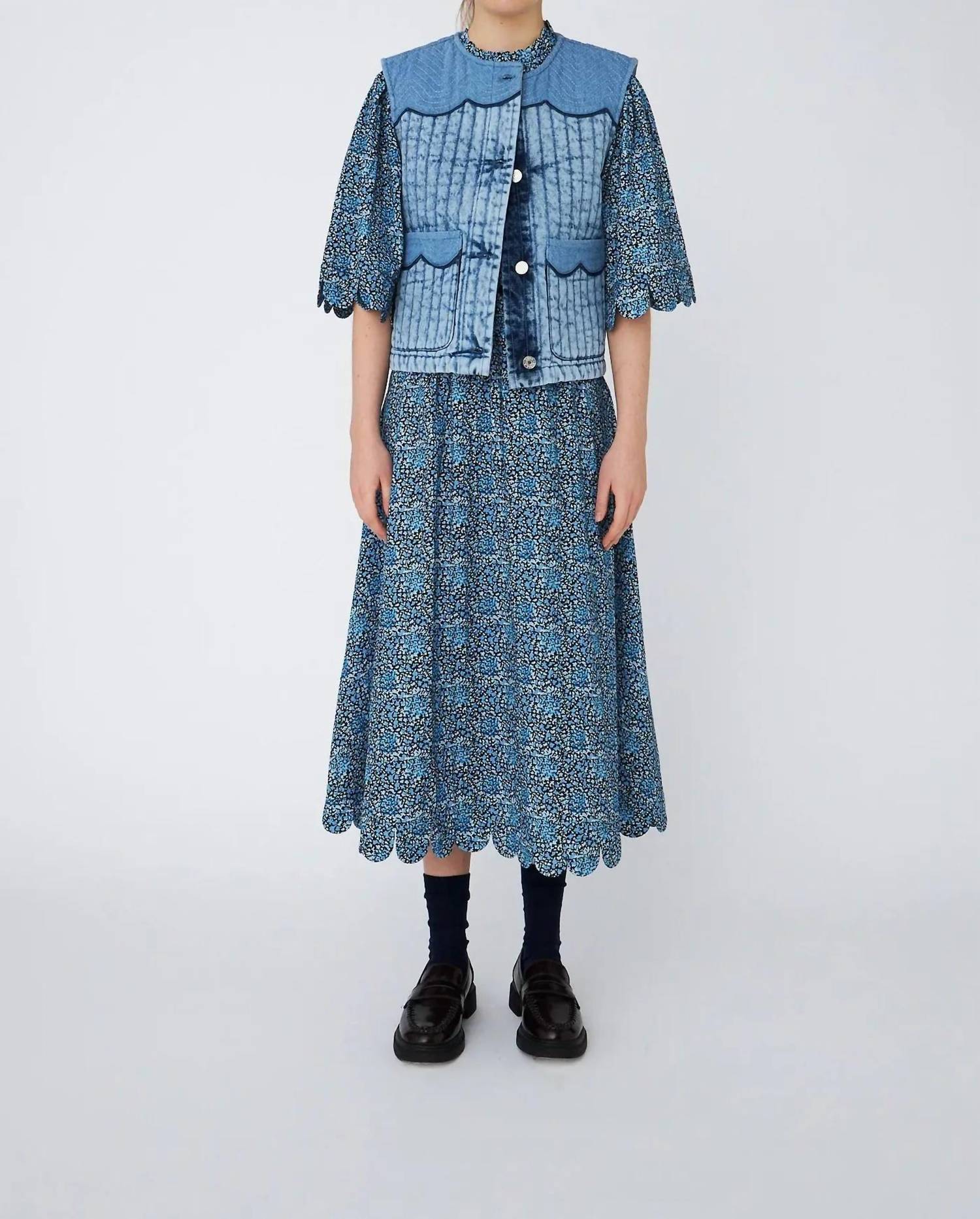 Stella Nova - Denim Quilted Vest