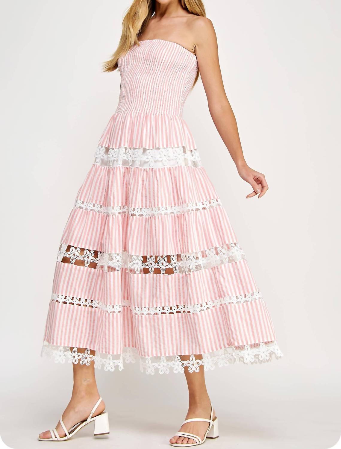 Strut & Bolt - Lena Eyelet Midi Dress