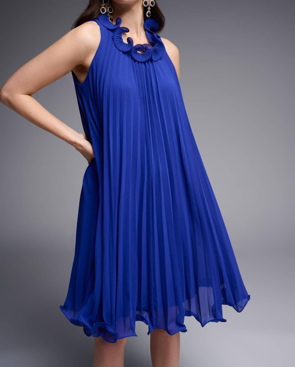 Joseph Ribkoff - Pleated Swing Dress