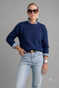 Pink Pineapple - Chloe Solid Rollneck Sweater