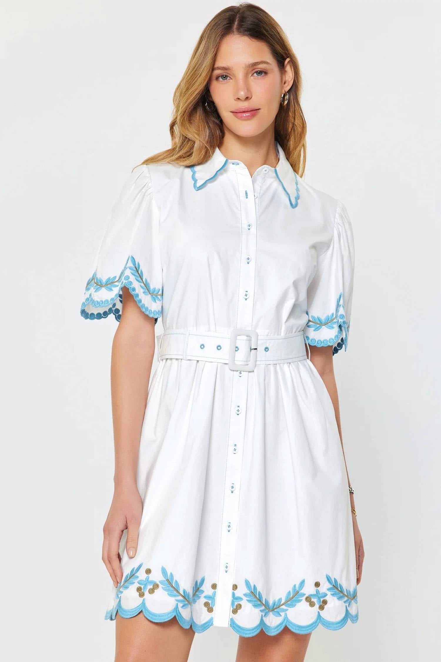 Current Air - Aria Embroidered Mini Dress