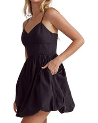 Entro - Marisa Spaghetti Strap Bubble Mini Dress