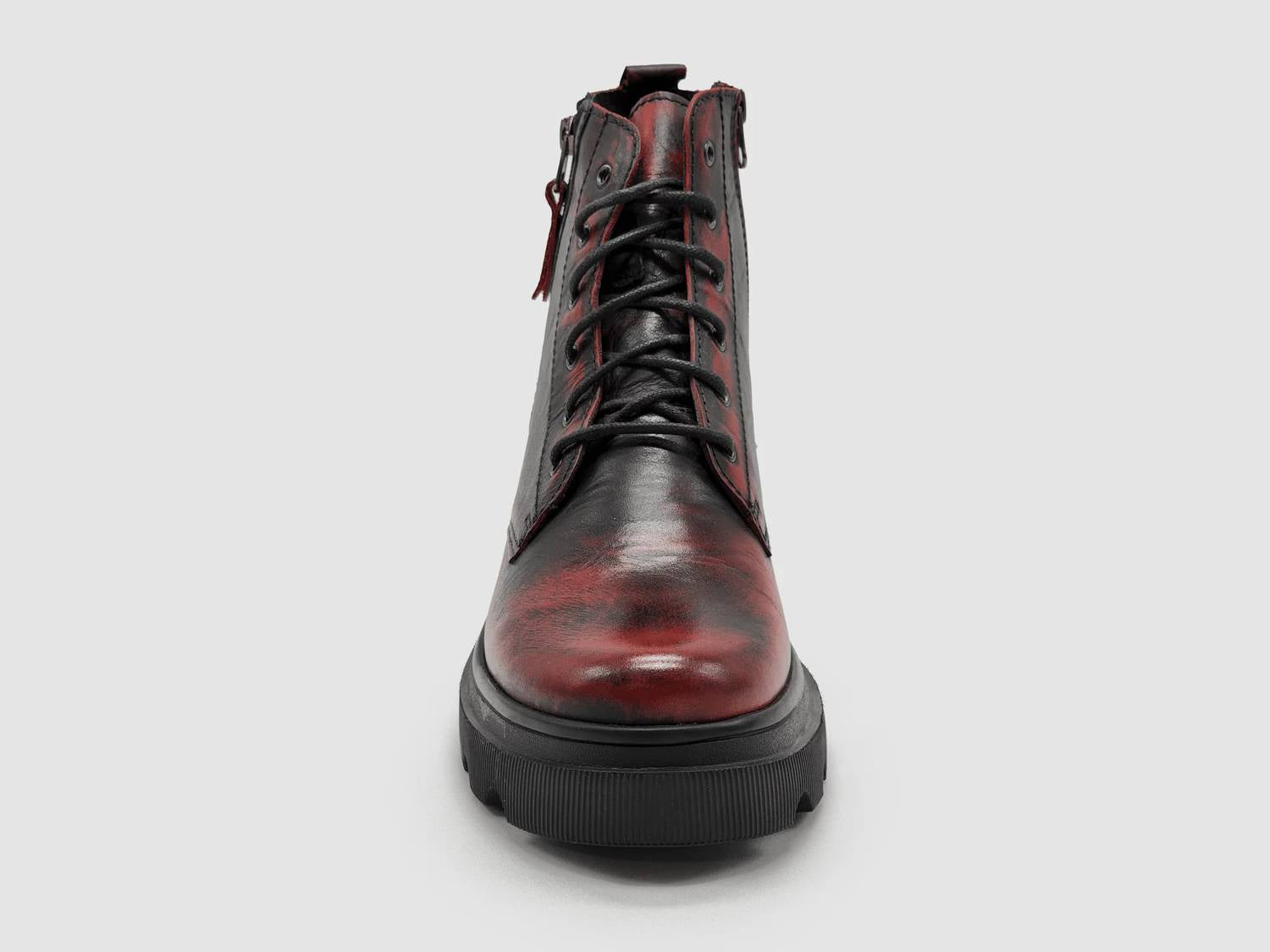 Kcr Group - Women's Modern Lined Zip-up Leather Boots