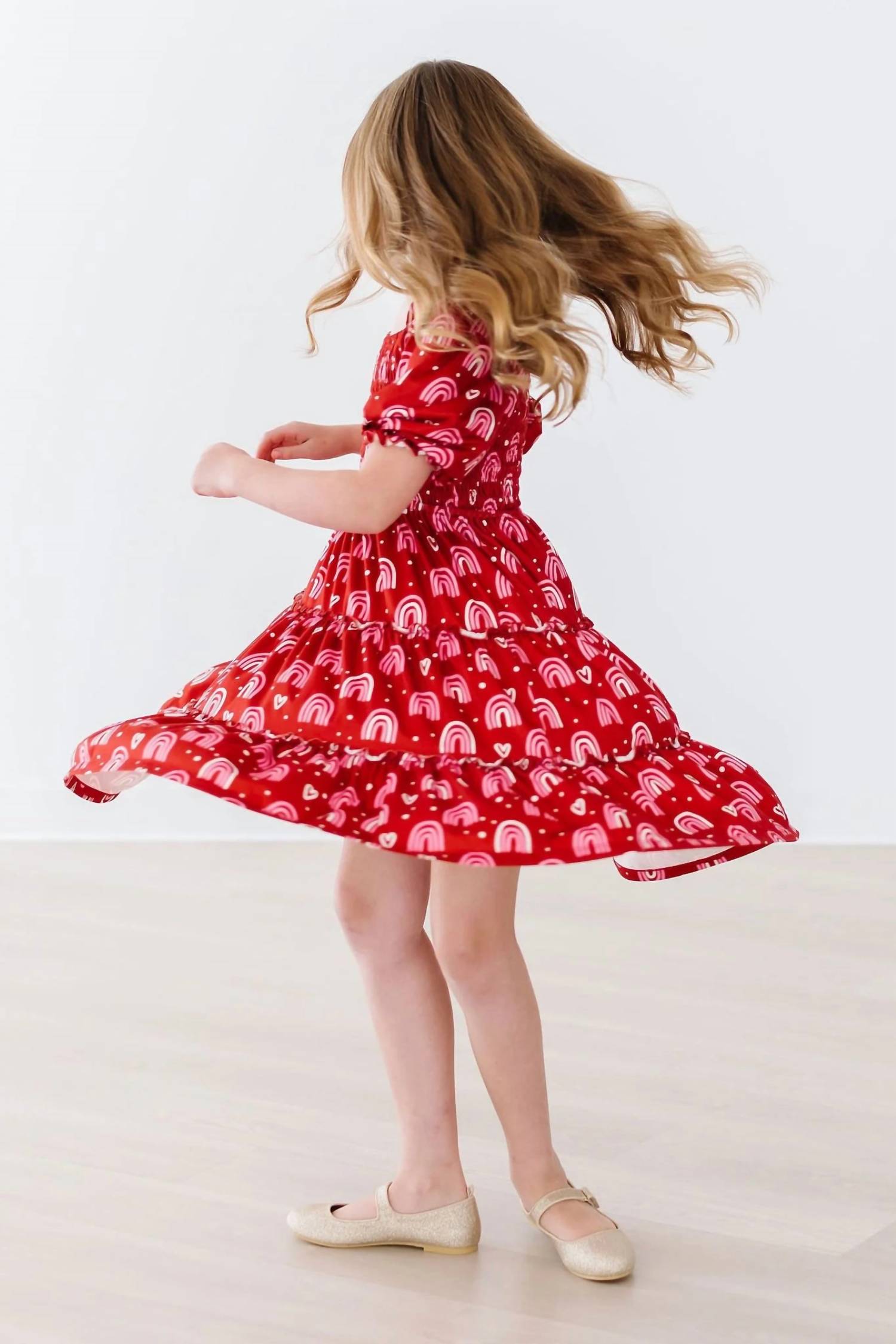 Mila & Rose - Girl's Cloud Nine Smocked Ruffle Twirl Dress
