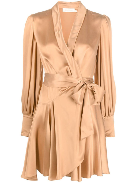 Zimmermann - Silk Wrap Mini Dress