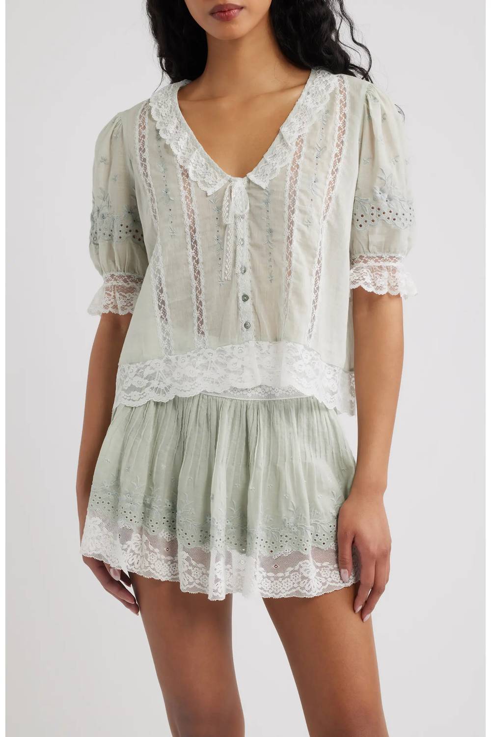 Loveshackfancy - Maurelle Cotton Lace Blouse
