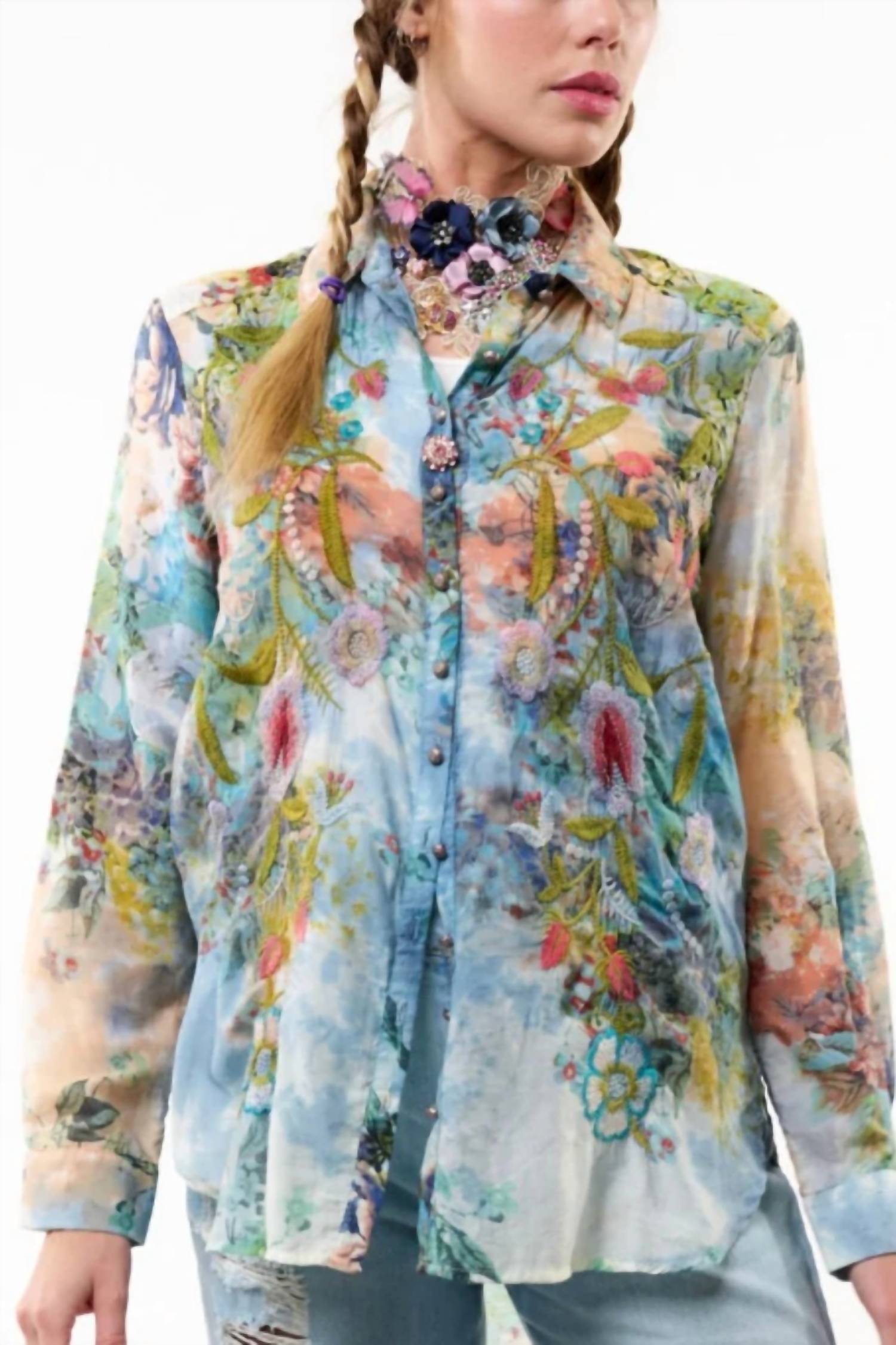 Aratta - Valeria Embroidered Shirt
