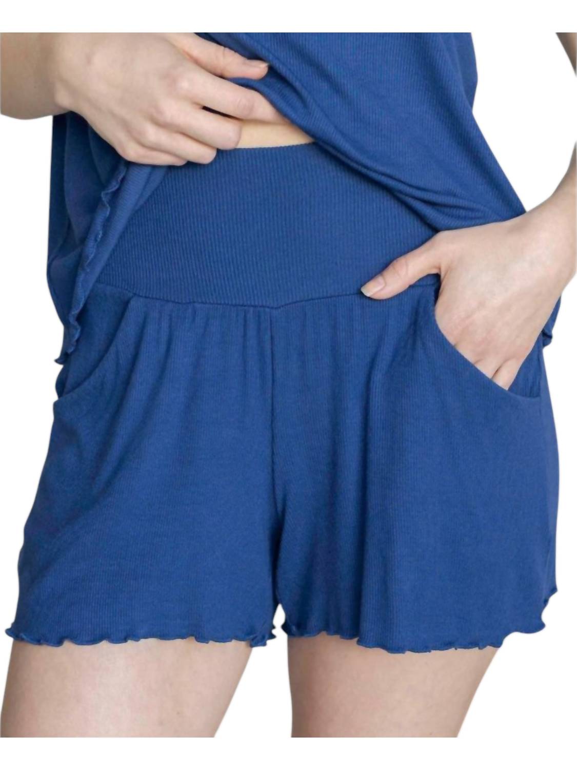 Grace & Lace - Essential Ribbed Lounge Shorts
