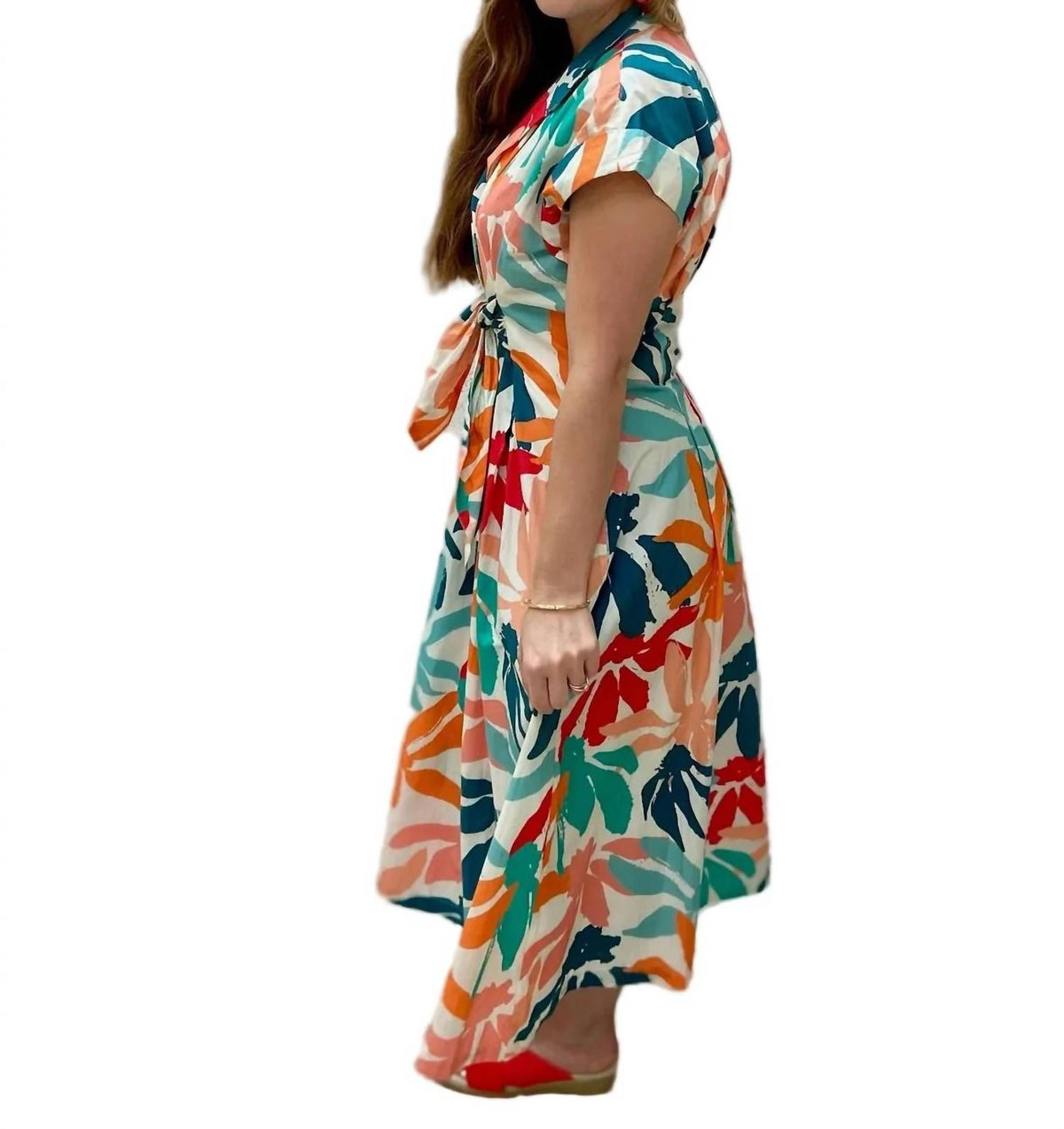 Apny - Tie Front Dress