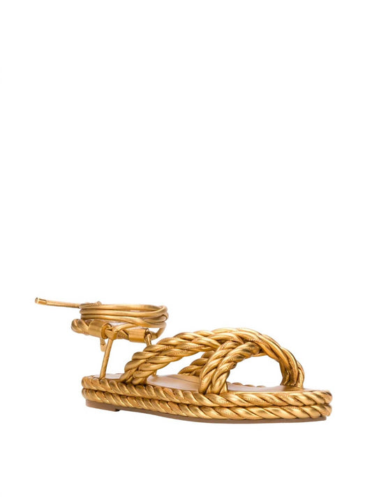 Valentino - Women's Rope Leather Sandals
