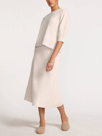 Brochu Walker - Bay Sculpted Knit Midi Skirt