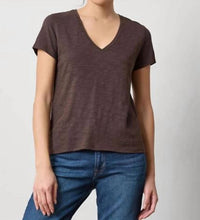 Lilla P - Short Sleeve Back Seam V-neck Tee