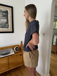 Things Between - Grady Relaxed Cotton Elastic Shorts
