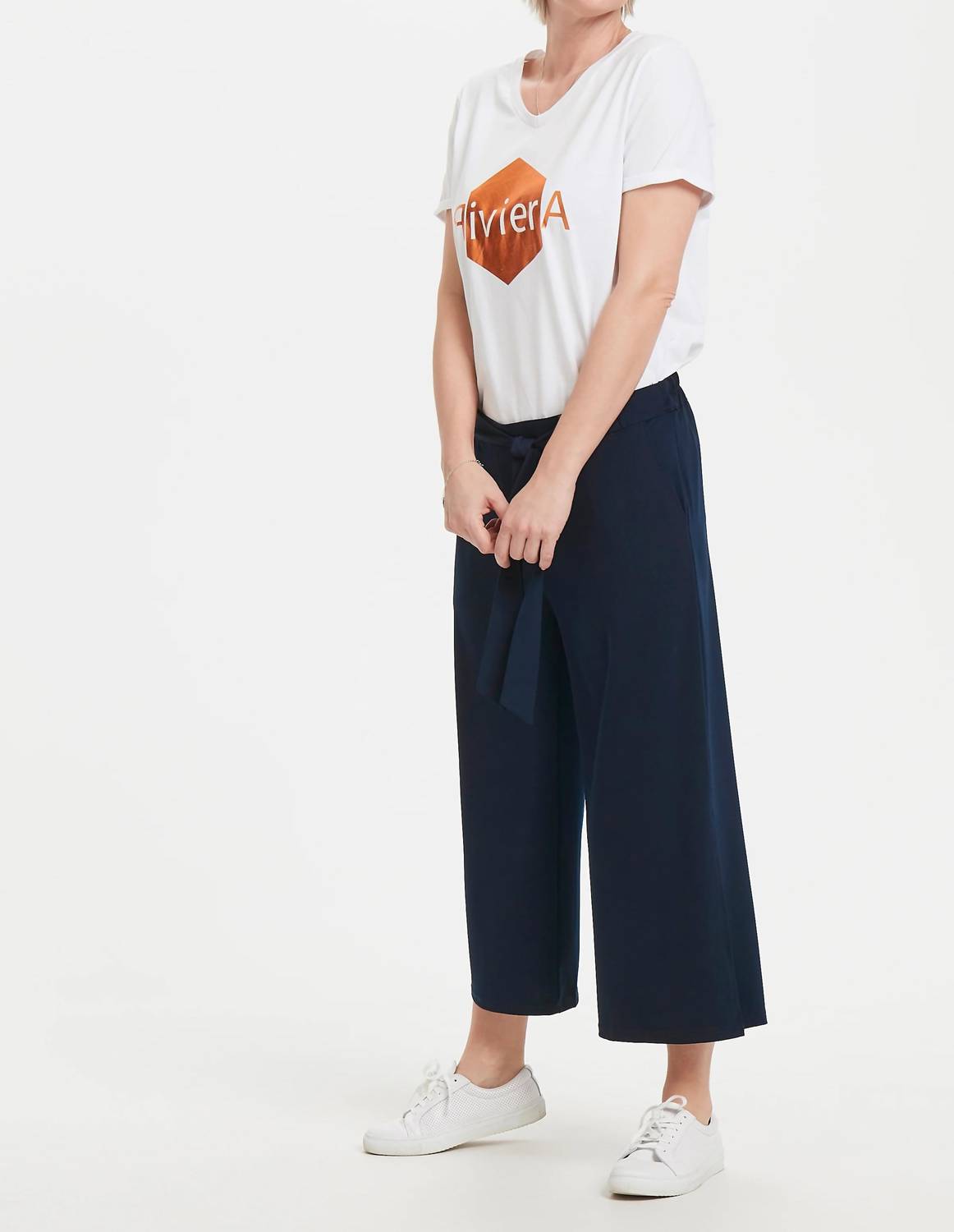 Kaffe - Malli Casual Cropped High Waist Trousers