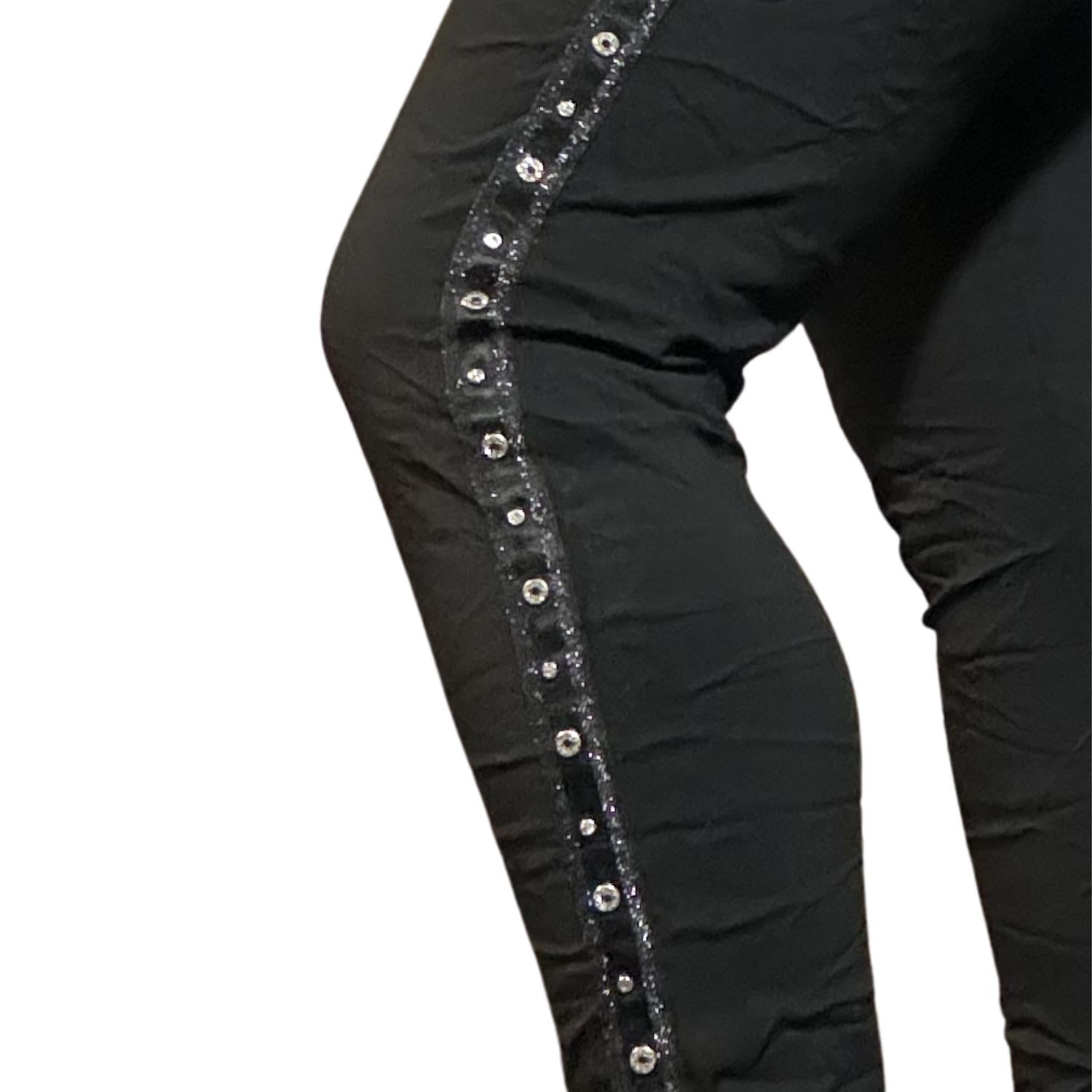 Made In Italy - Studs And Diamante Italian Magic Pants