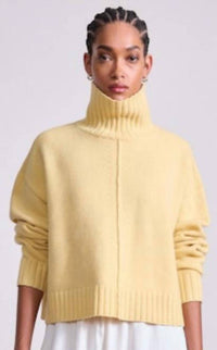 Apiece Apart - Ari Cropped Turtleneck Top