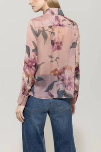 Luisa Cerano - Flower Print Silk Blouse