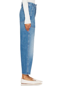 Mother The Patch Pocket Private Flood Jeans in flag me down - women's jeans - alternate view