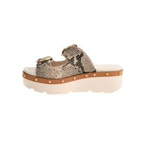 CHINESE LAUNDRY Women's Surfs Up Sandal in snake cream - women's sandal - detail view