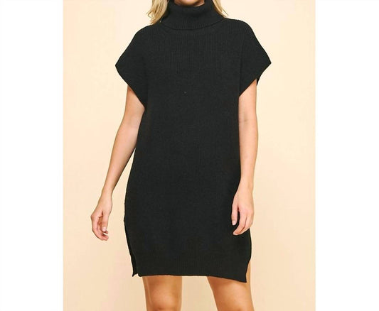 Pinch - Women's Turtle Neck Sweater Dress