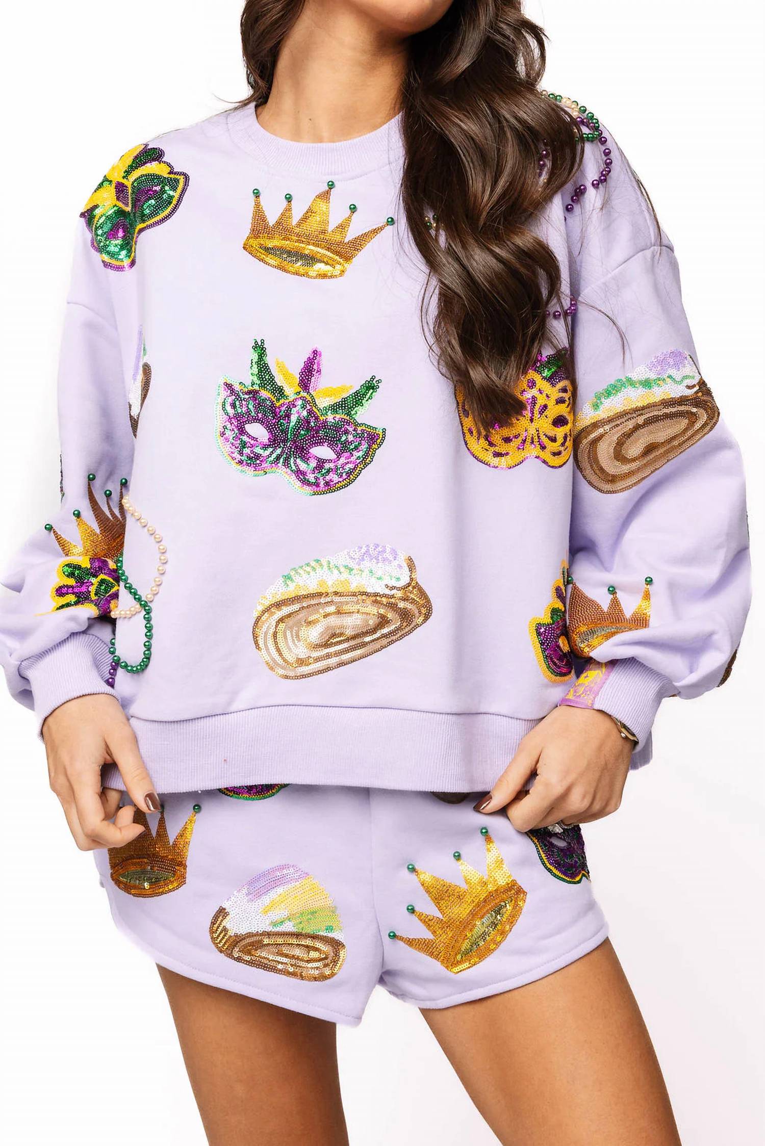 Queen Of Sparkles - Mardi Gras Icon Shorts