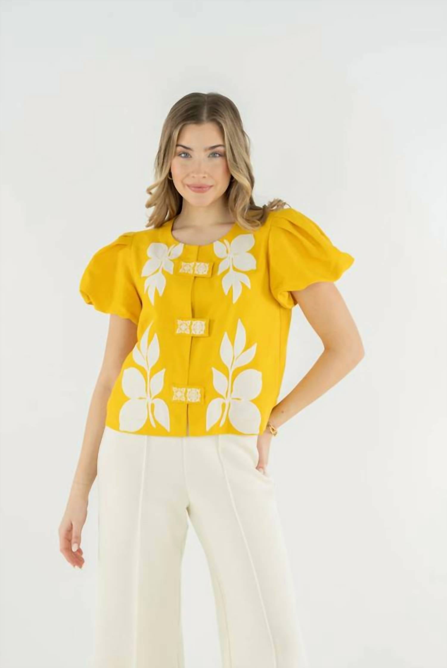 Emily Mccarthy - Isabella Short Sleeve Top
