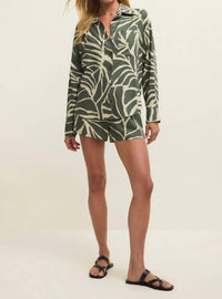 Z Supply - Alfie Tova Palm Button Up Shirt