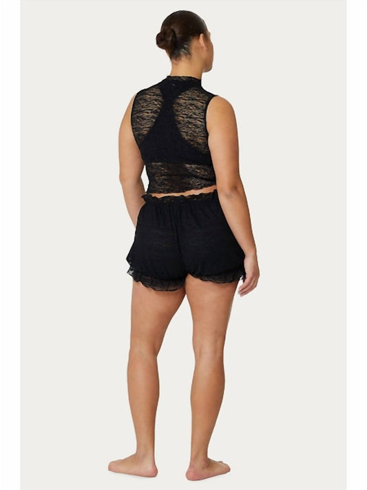 Find Me Now - Crepe Mesh Tank Top