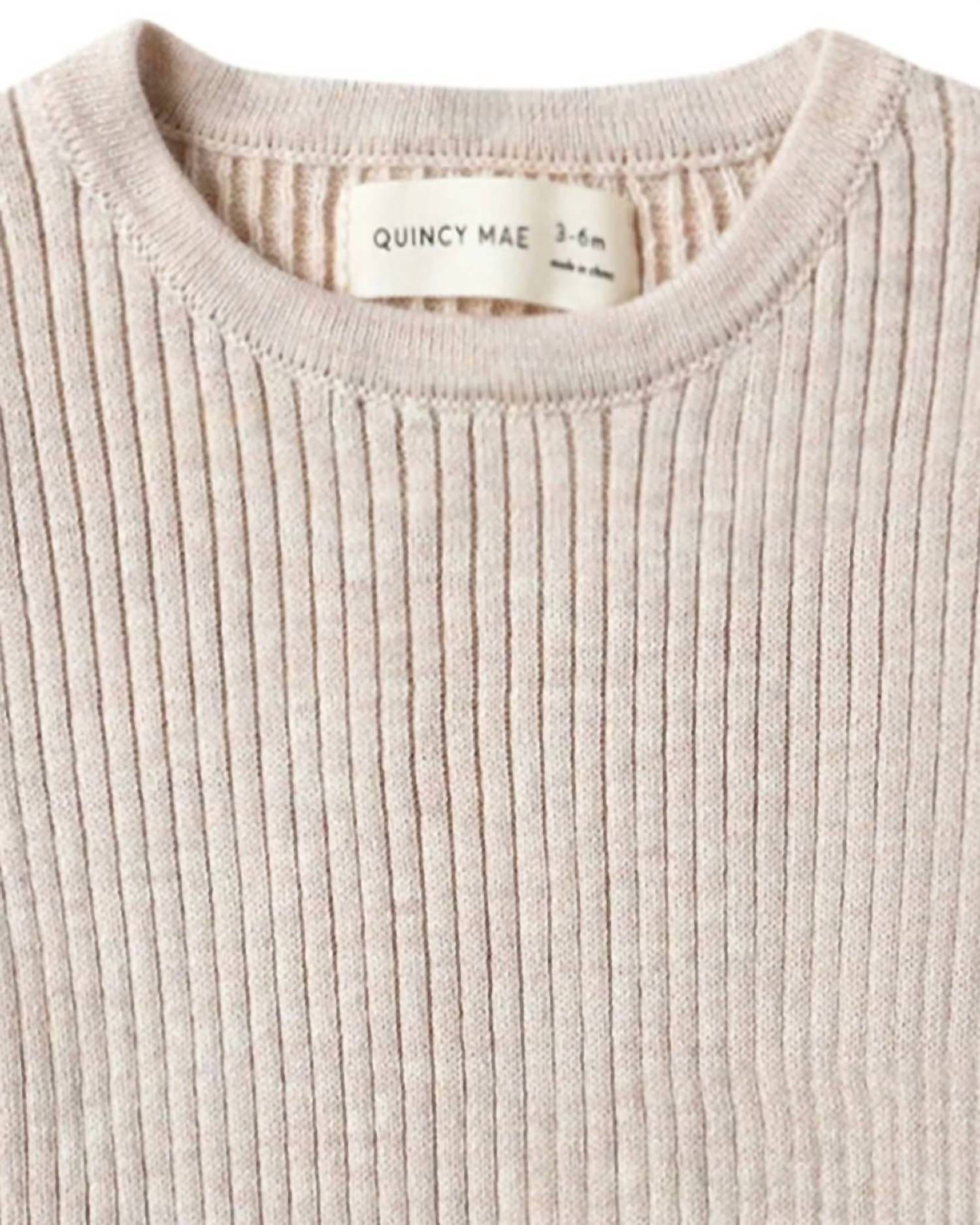 Quincy Mae - Girls' Rib Knit Peplum Top