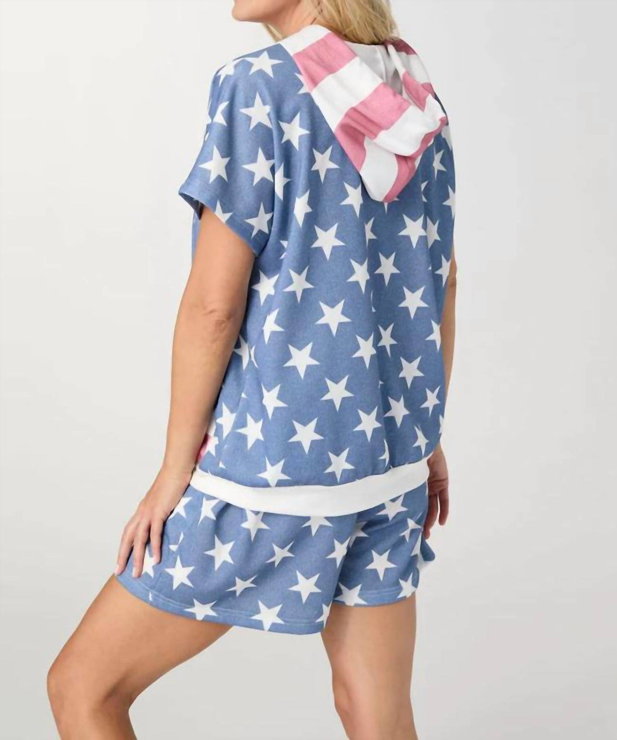 Coco + Carmen - Independence Day Short Sleeve Hoodie