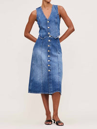 Dl1961 - Women'S - Alma Button Front Denim Skirt