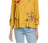 Johnny Was - Peplum Ruffle Hem Shirt
