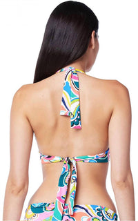 Bleu Rod Beattie - Go For Bold Halter Tie Front Top