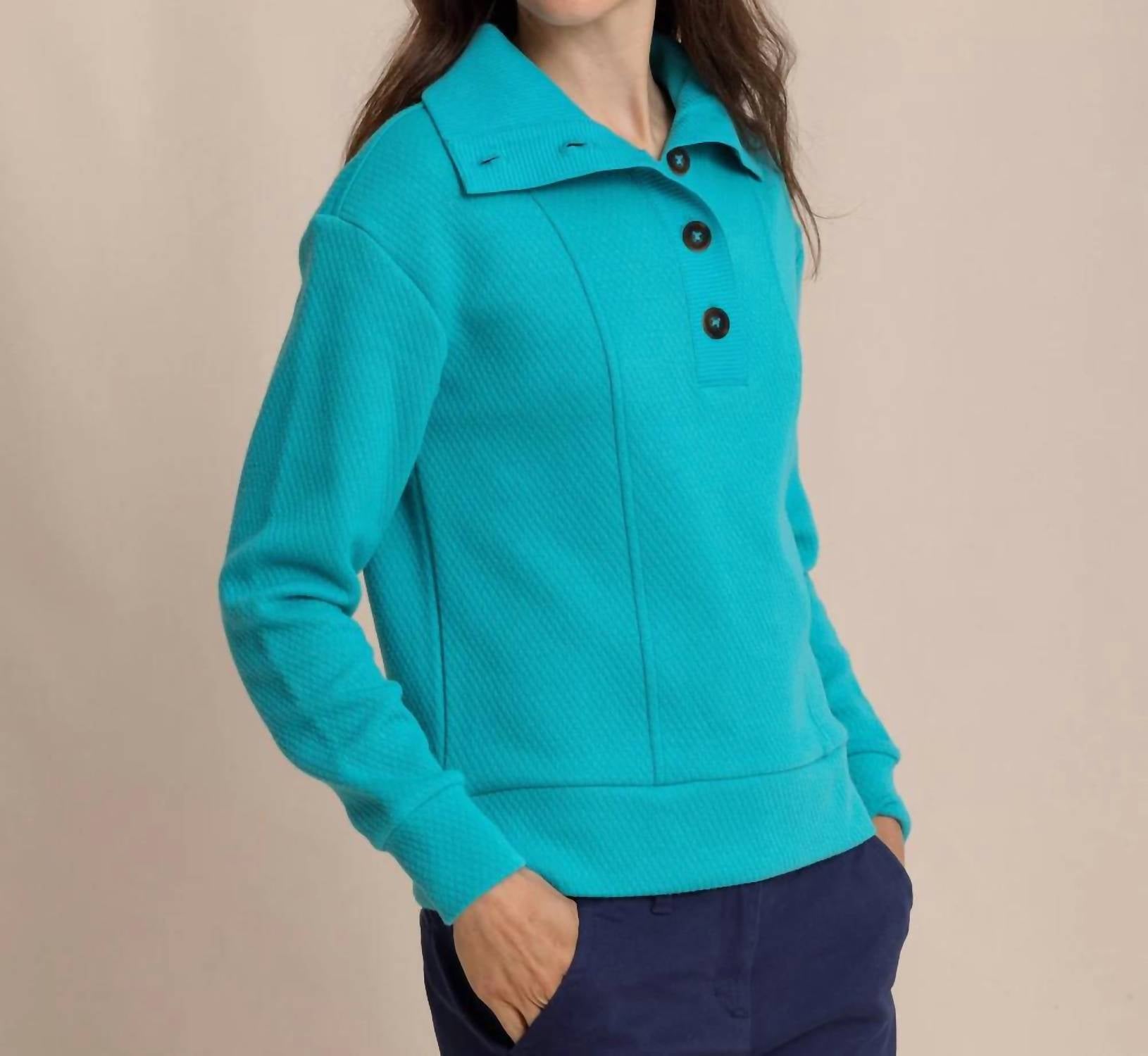 Southern Tide - Tonya Button Mock Pullover