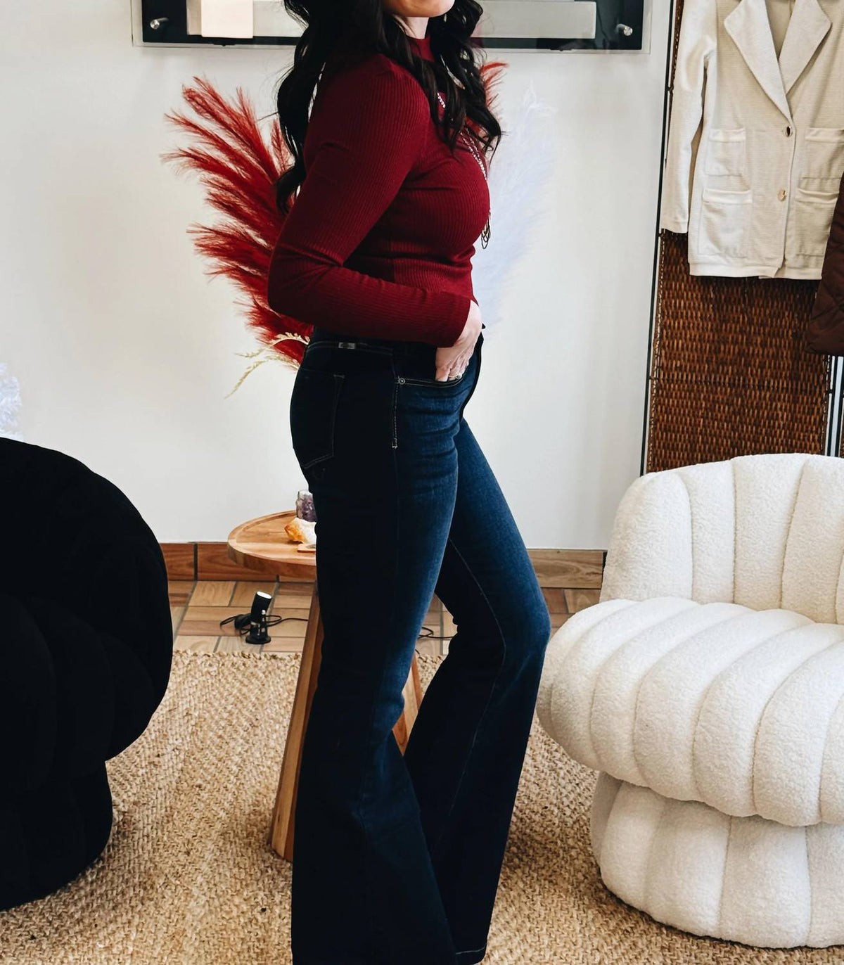 Pretty Bash - The Slow Burn Shimmer Knit Top