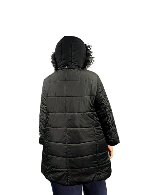 On The Plus Side - Long Sleeve Winter Puff Coat - Plus Size