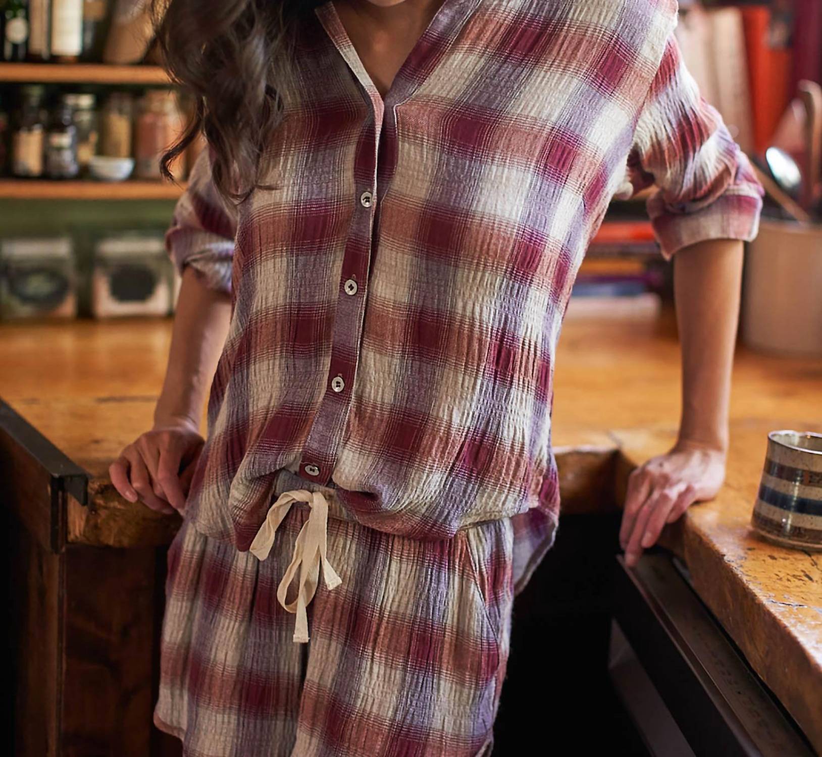 Lvhr - Nikki Button Up Top