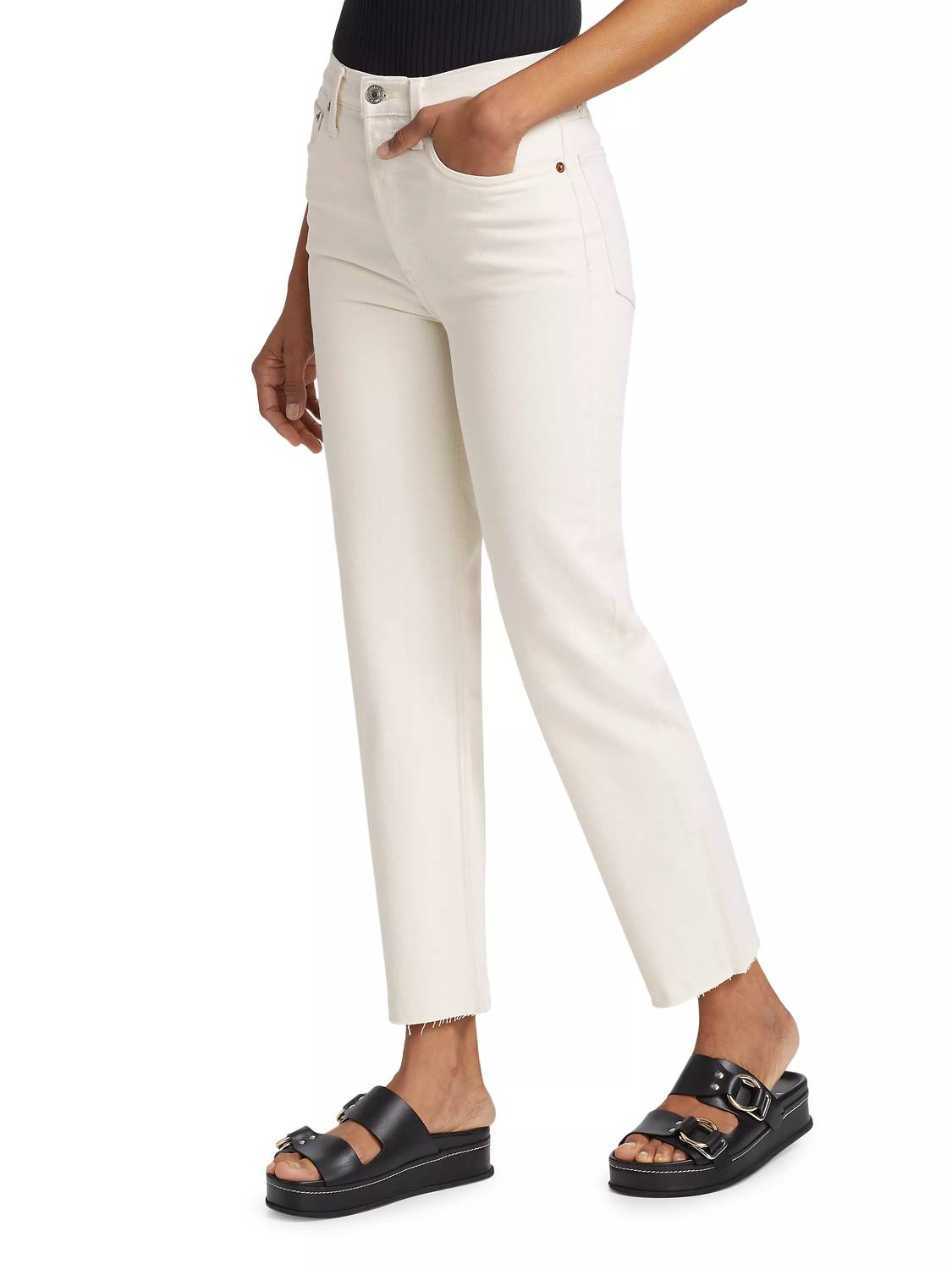 Re/Done - 70s Comfort Stretch High Rise Stovepipe Jeans