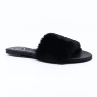 solei sea Women's Ziela Slippers in black - women's shoe - detail view