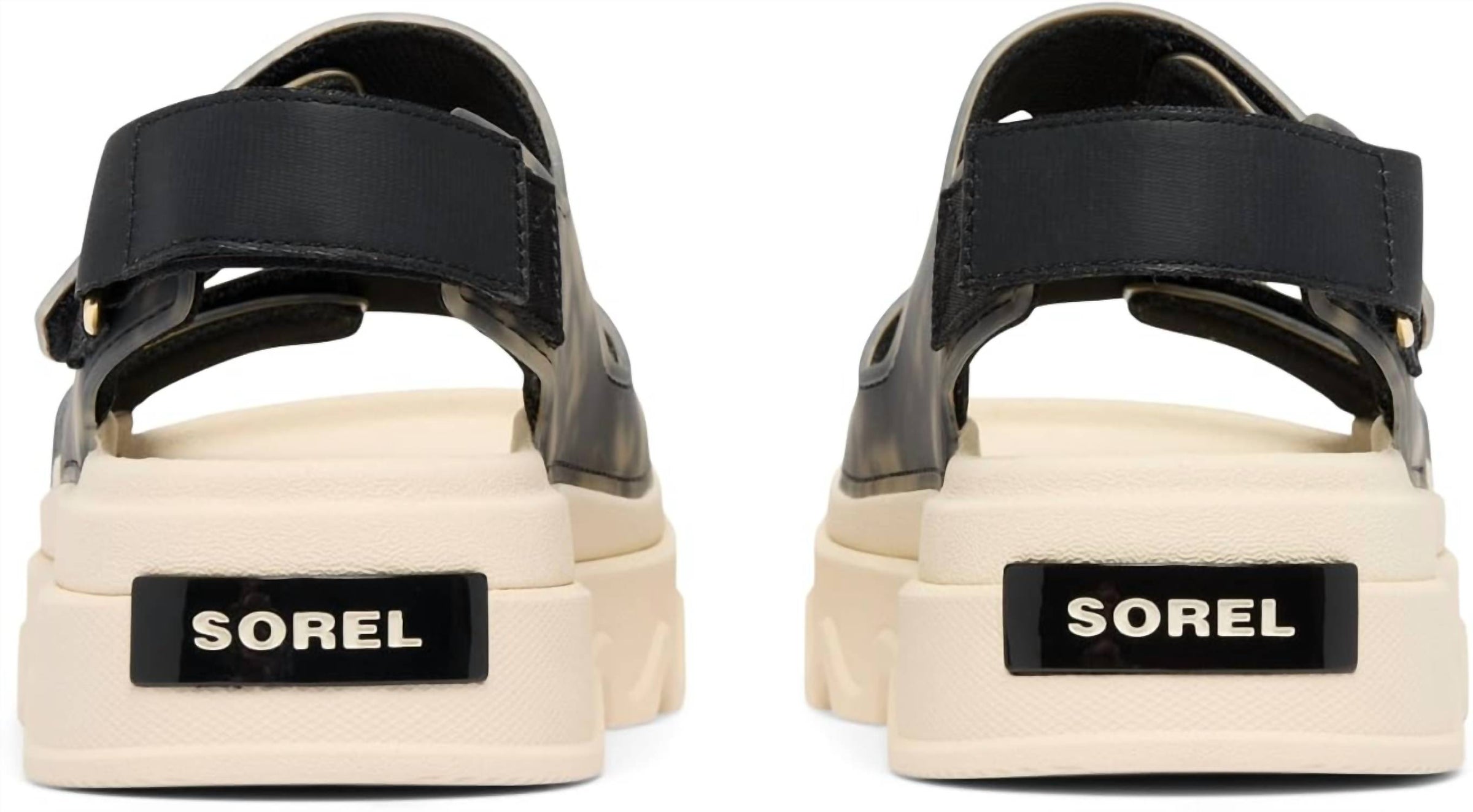 SOREL Women's Kinetic Sunchase Ankle Strap Sandal in black chalk - women's sandal - view 4