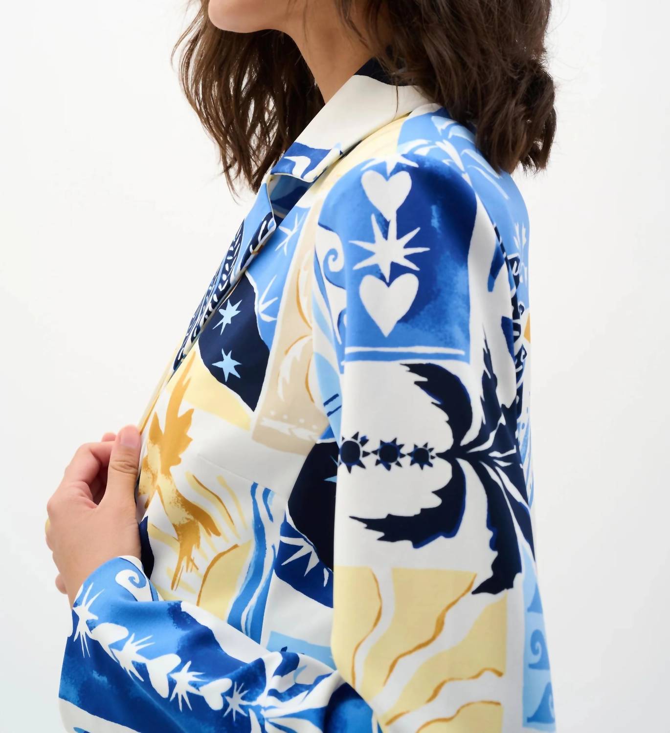 Joseph Ribkoff - Silky Knit Tropical Fitted Blazer