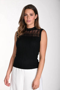 Frank Lyman - Sleeveless Sweater Casual Tank Top