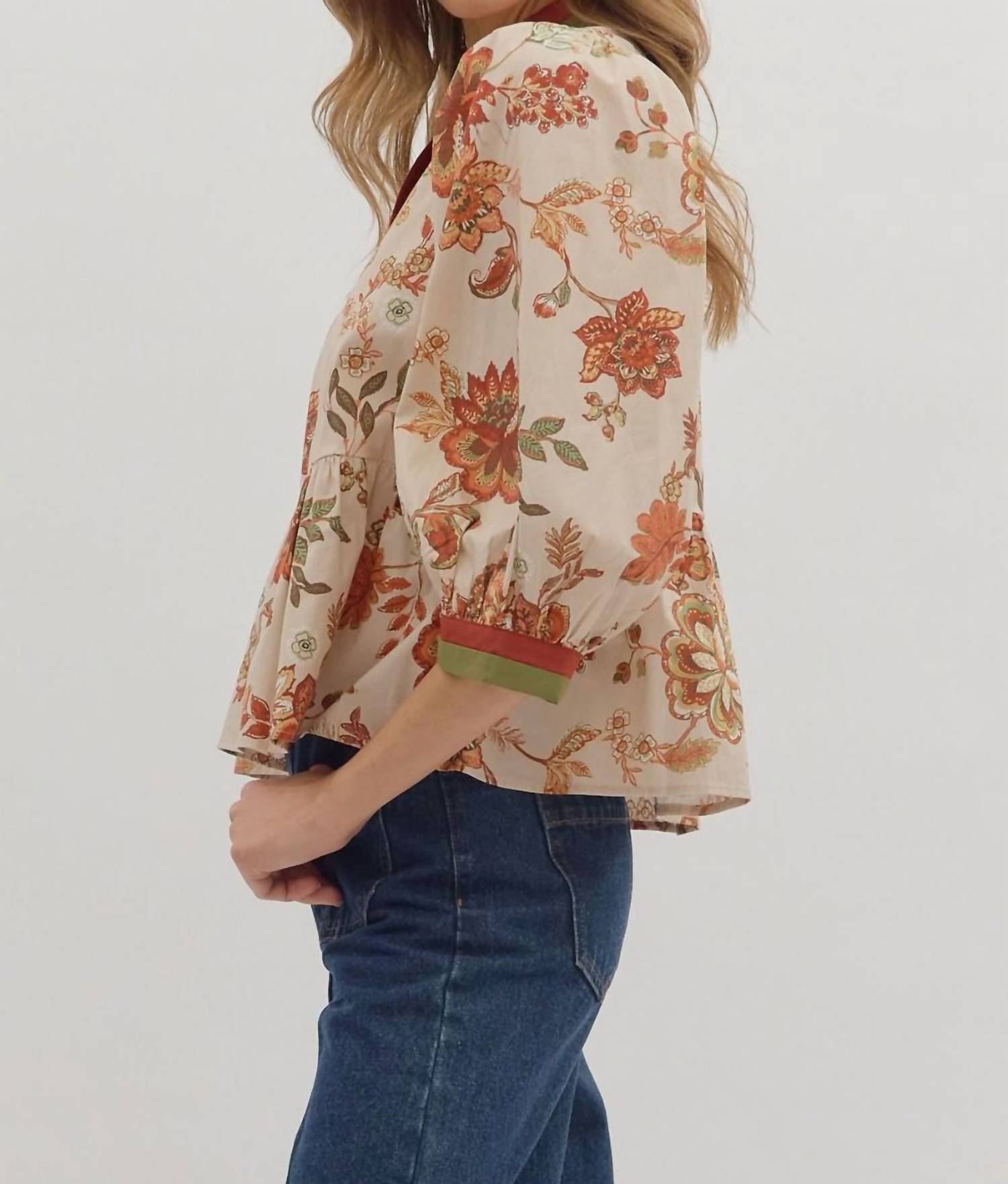 Entro - Winter Floral Top