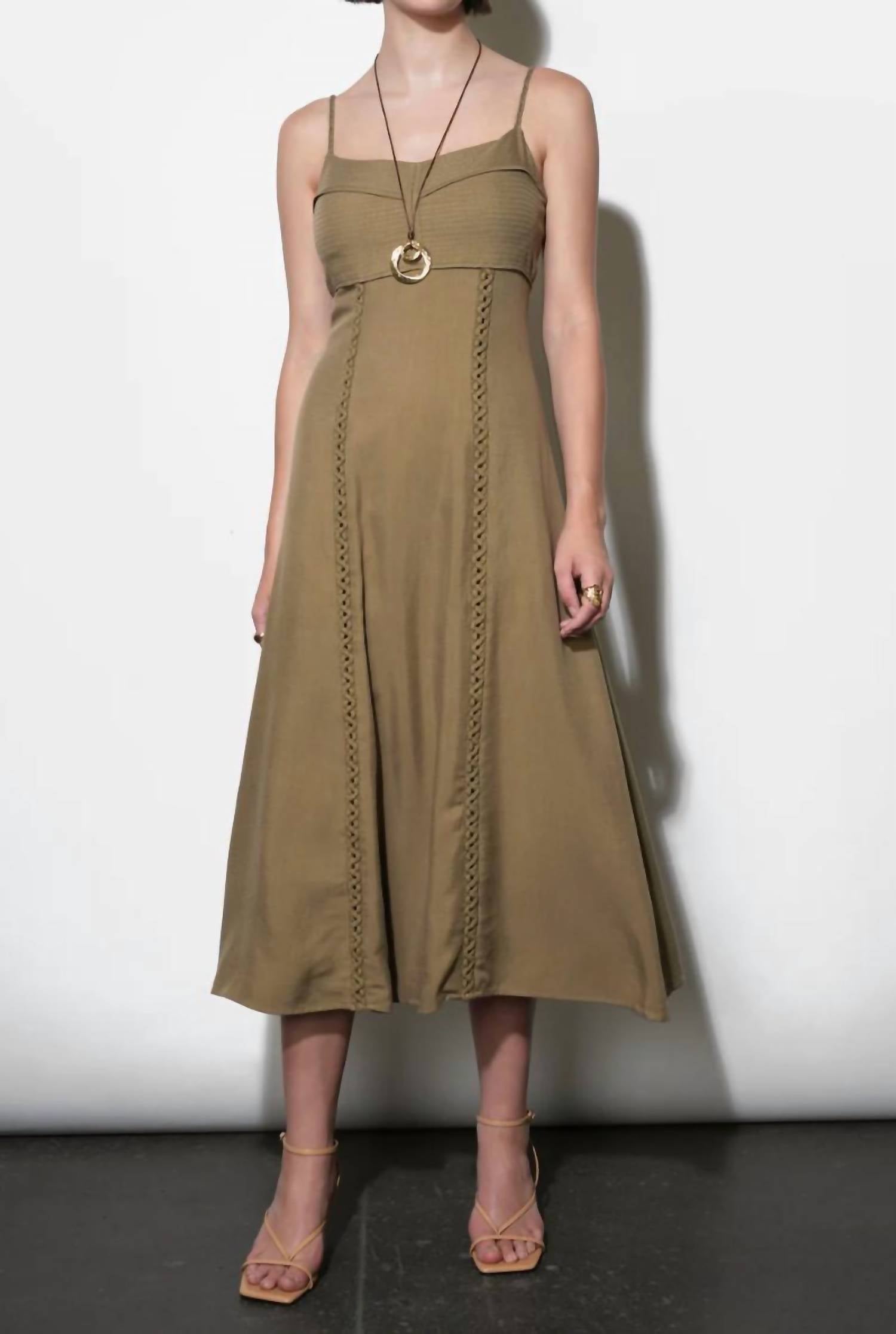 Greylin - Ivy Embroidery Lace Midi Dress